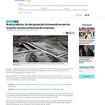 Brasil y Mxico, los dos pases de Latinoamrica con las mayores compras y fusiones de empresas